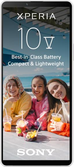 Actual product image Sony Xperia 10 V (128 GB, White, 6.10", SIM + eSIM, 5G)