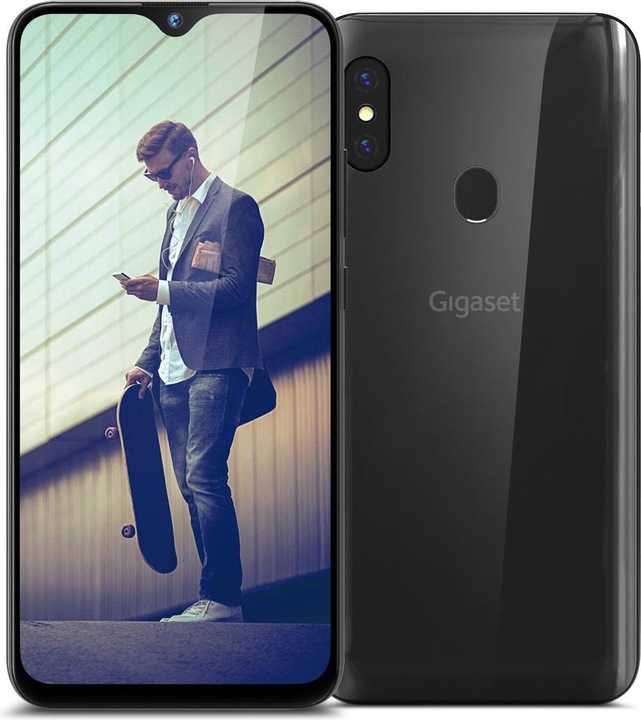Actual product image Gigaset GS290 (64 GB, Titanium Grey, 6.30", Dual SIM, 16 Mpx, 4G)