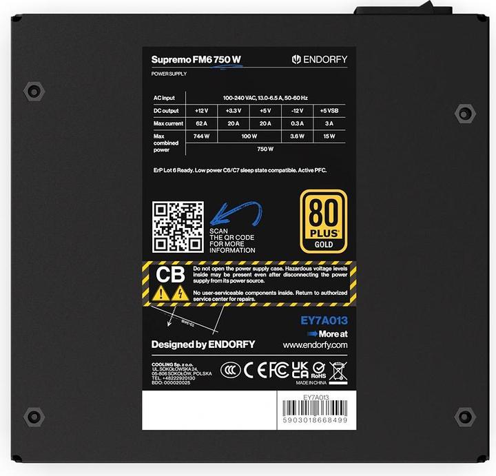 Produktbild Endorfy Zasilacz Supremo FM6 750W (750 W)