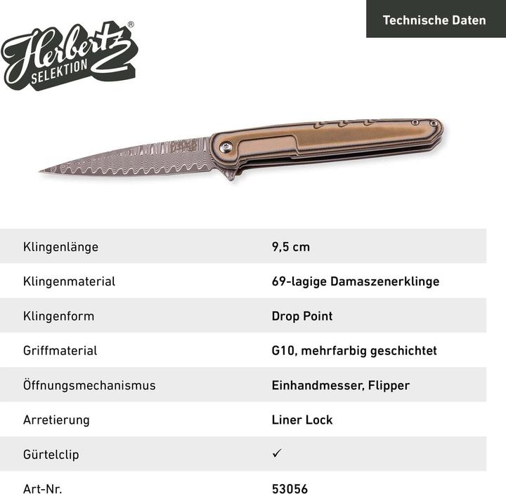 Immagine prodotto Herbertz Selektion Einhandmesser (9.50 cm)