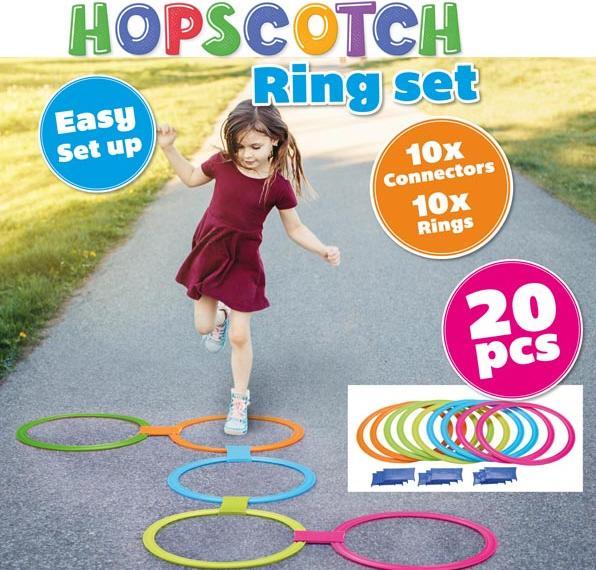 Actual product image Eddy Toys Hopscotch rings 10pcs PP
