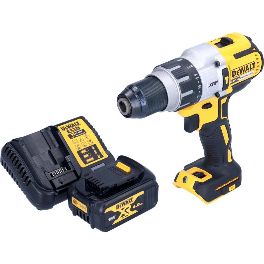 Thumbnail - DeWalt, Bohrmaschine + Akkuschrauber, DCD 996 M1 Akku Schlagbohrschrauber 18 V 95 Nm Brushless + 1x Akku 4,0 Ah + Ladege...