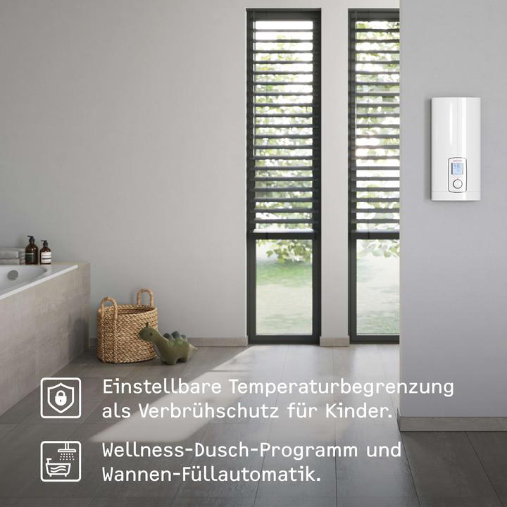 Actual product image Stiebel Eltron DHE 27 kW Fully electronic instantaneous water heater, always accurate to the degree thanks to 4i