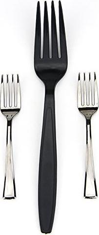 Actual product image Elco Einweg-Gabel 100 Stück, Silber (100x)