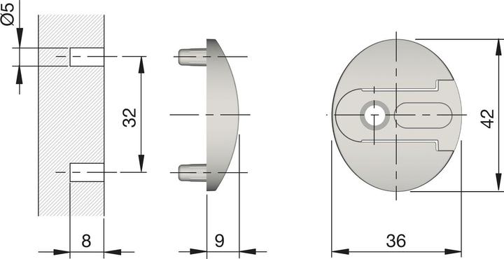 Actual product image Italiana Ferramenta Airbrake bracket Kraby, L 244, FH 301-350, cast metal champ./FE verni.