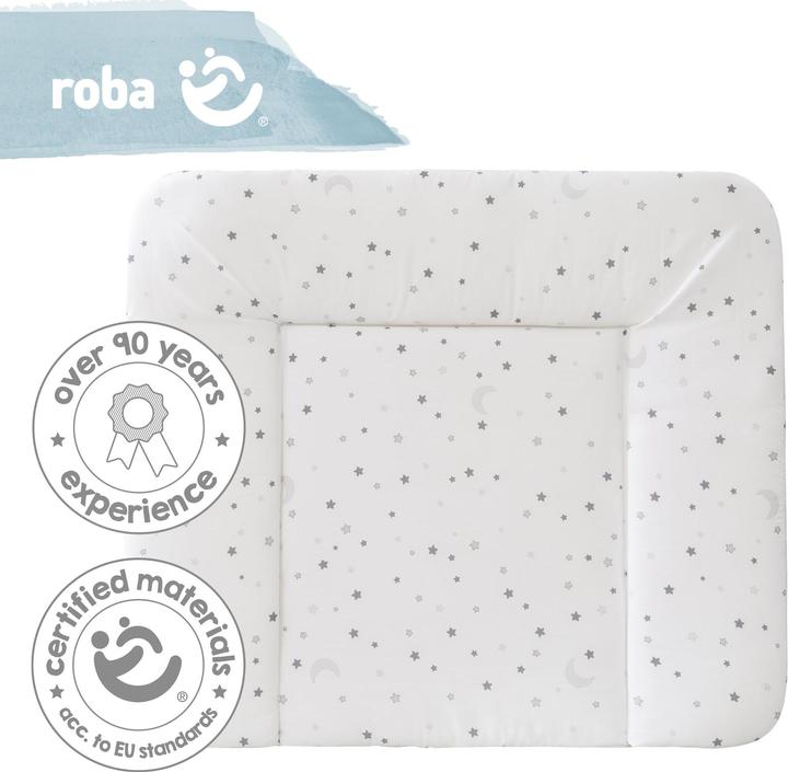 Produktbild Roba Wickelauflage soft Sternenzauber grau (75 x 85 cm)