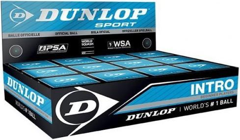 Dunlop Balles de squash Intro, paquet de 12
