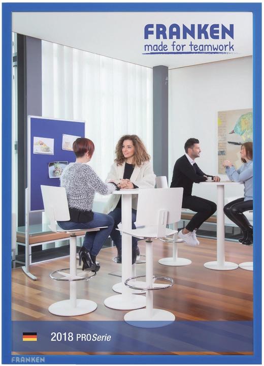 Produktbild Franken Magnet-Tasche FRAME IT X-tra!Line, DIN A3, blau Dokumentenhalter, transparent, magnetisch, Hartfolie (A3, 1x)