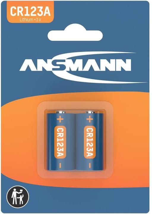 Actual product image Ansmann Lithium battery CR13 (2 pcs., RCR123A, 1500 mAh)