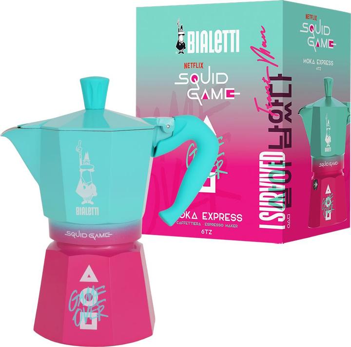 Actual product image Bialetti Moka Express 6tz Squidgames (6 T.)