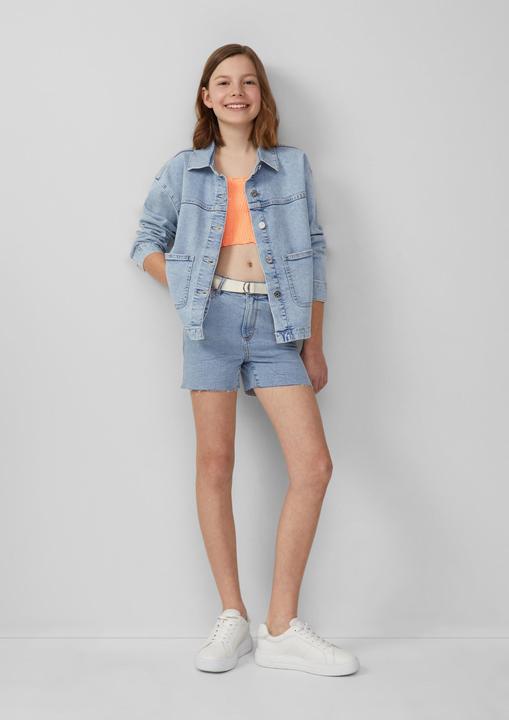 Produktbild S.Oliver T-Shirt Gesmoktes Crop-Top mit abnehmbaren Spaghettiträgern (158, 164)