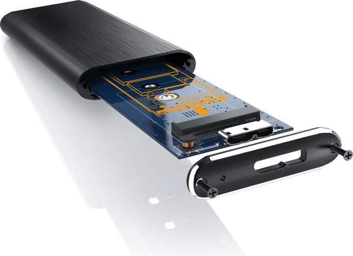 Image du produit CSL Boîtier pour disque dur SSD externe USB 3.0 m.2 (M.2 2230, M.2 2242, M.2 2260, M.2)