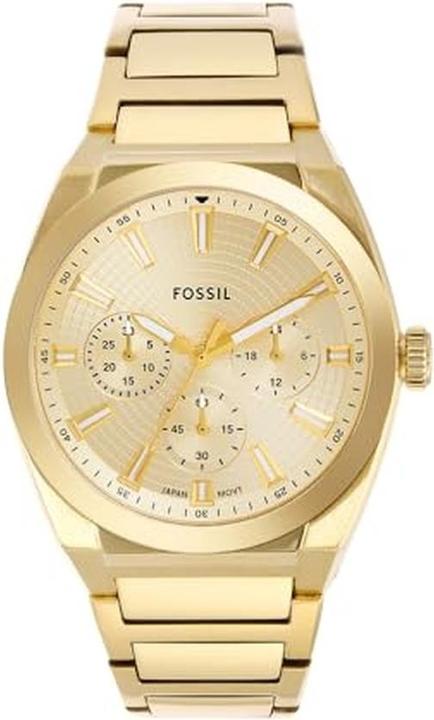 Image du produit Fossil EVERETT Heren Horloge 44 mm - Goudkleurig (Chronographe, 44 mm)