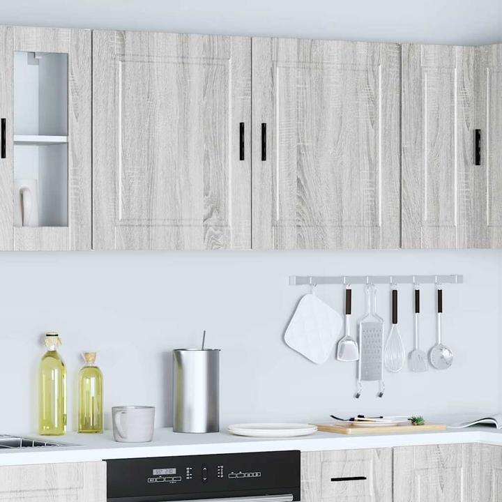Image du produit VidaXL Armoires de cuisine suspendues 2 pcs. Porto Gris Sonoma Matériau dérivé du bois (50 x 31 x 60 cm)