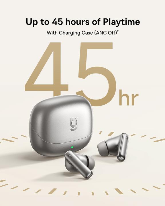 Image du produit Baseus Bowie MP1 TWS Galaxy Natural Titanium (45 h, Sans fil)