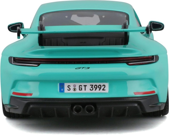 Actual product image Bburago Porsche 911 GT3 (1 piece - green or orange)