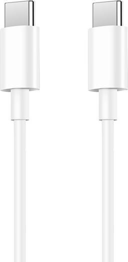 Actual product image Denmen USB TYP-C AUF TYP-C PD USB-C KABEL 3.6A WEISS 2M D65 100W (2 m, 100 W)