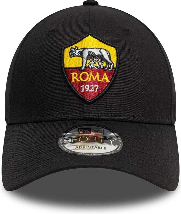 Actual product image New Era 9Forty Strapback Cap - AS Roma black (One size)