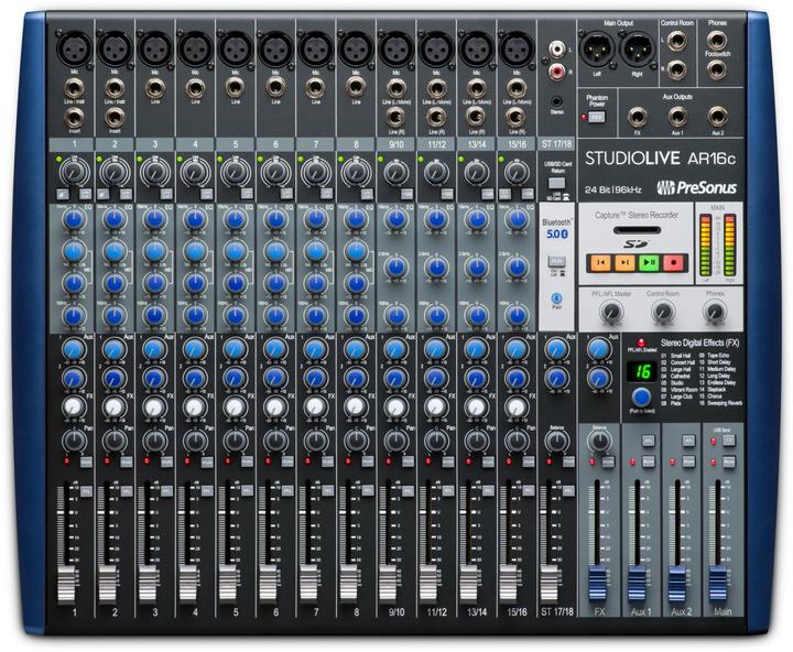 PreSonus StudioLive AR16c (Studio- and Livemixer)