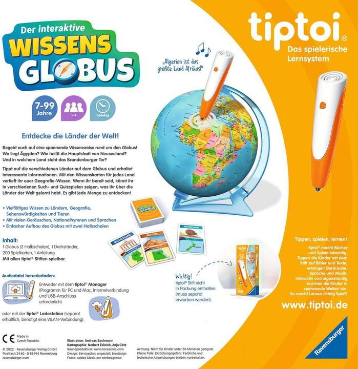 Actual product image tiptoi Knowledge Globe (German)
