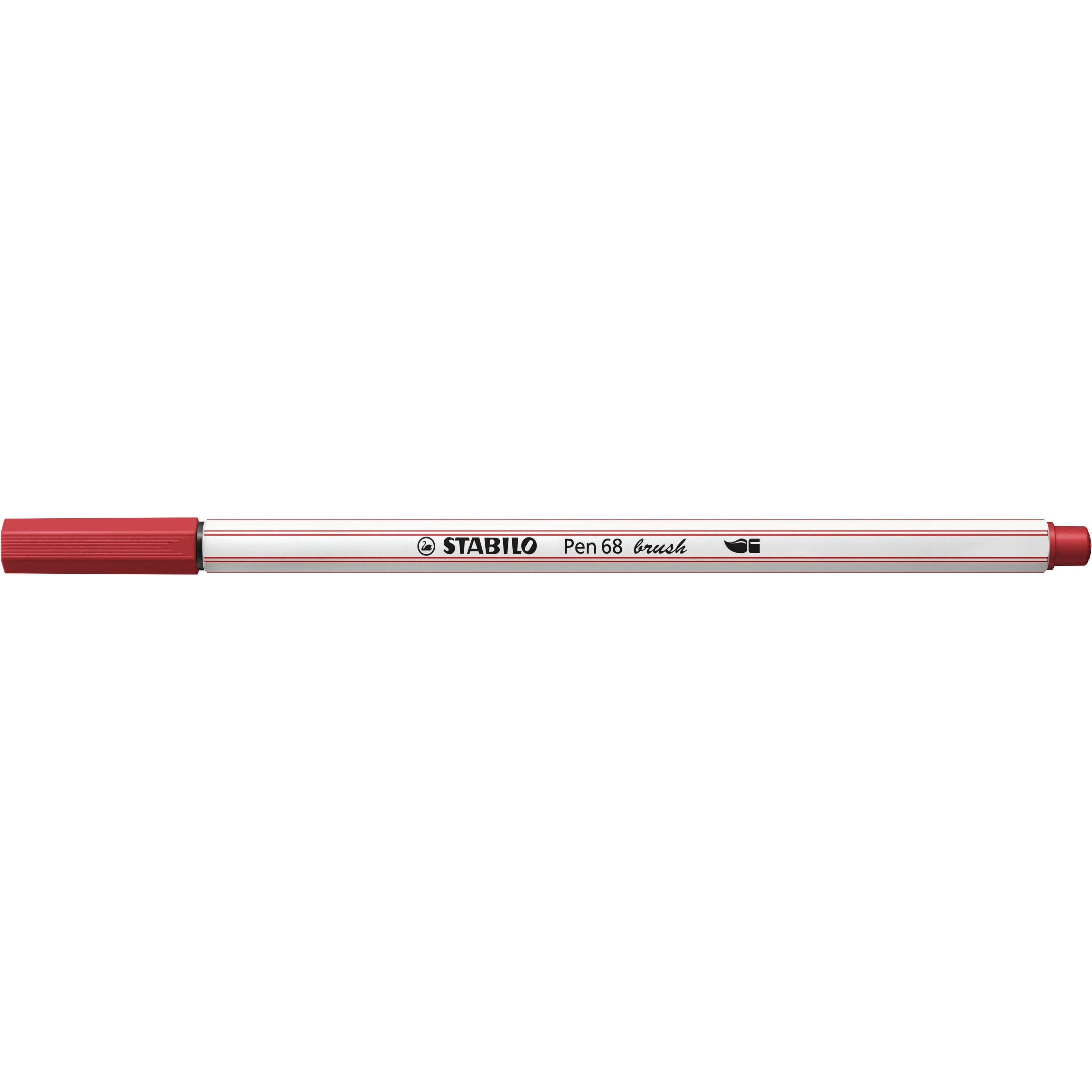 Thumbnail - 10x STABILO, Malstifte, Pen 68 brush Premium-Filzstift (Dunkelrot, 1 x)