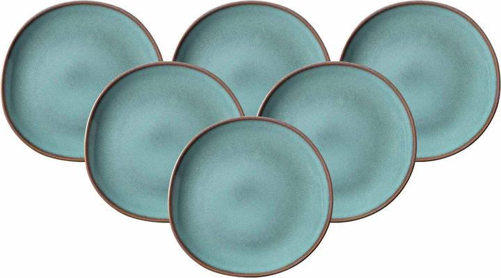 Produktbild Villeroy & Boch Frühstücks- & Dessertteller Lave 6 Stück, Blau (6 x, 23 cm)