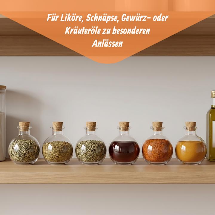 Actual product image Relaxdays 6x glass bottles (6 pcs., 0.26 l)