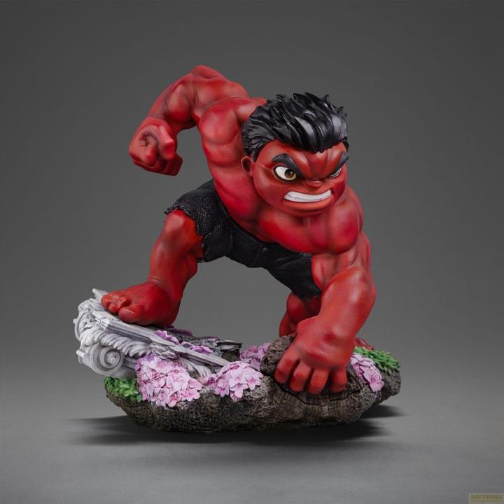 Actual product image Iron Studios Captain America 4 Mini Co. PVC Figure Red Hulk 16 cm