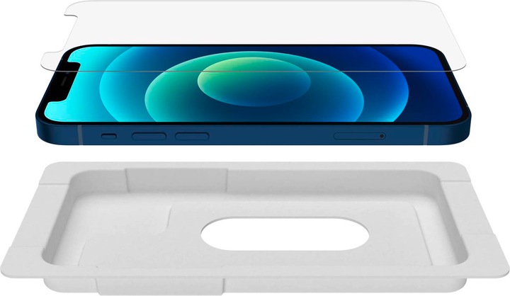 Produktbild Belkin ScreenForce TemperedGlass antimikrobiell (1 Stück, Apple iPhone 12 Pro, Apple iPhone 12)
