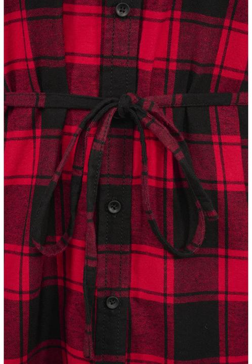 Actual product image Brandit Ladies Lucy long sleeve shirt size 4XL Colour red/black (4XL)