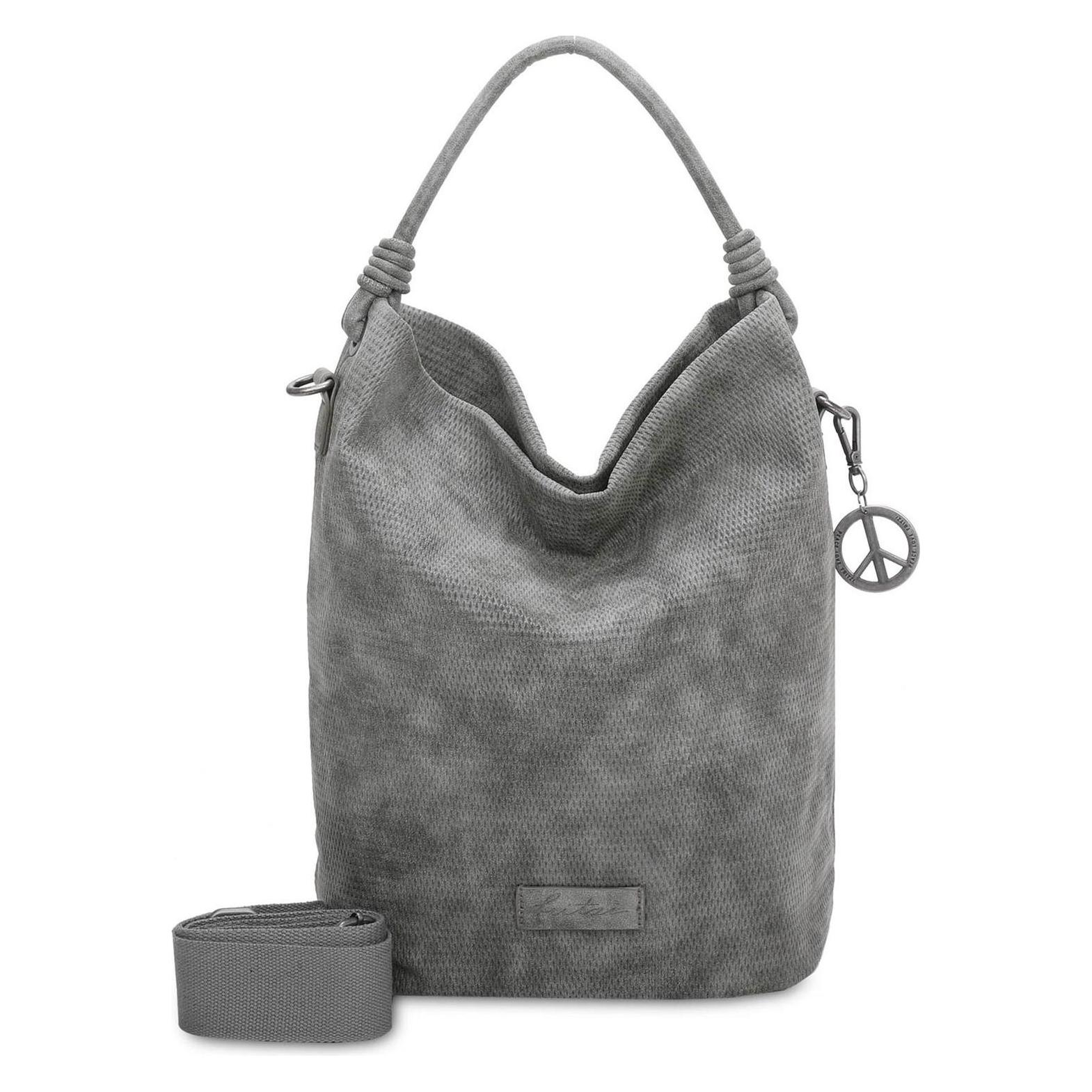 Fritzi Aus Preußen, Damen, Handtasche, Bo03 Sunny Hobo Bag, Grau