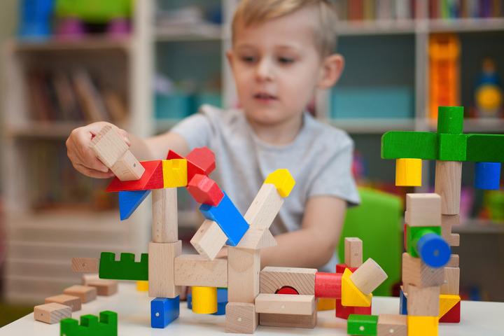 Image du produit Kooglo Blocs magnétiques en bois Couleur Basic