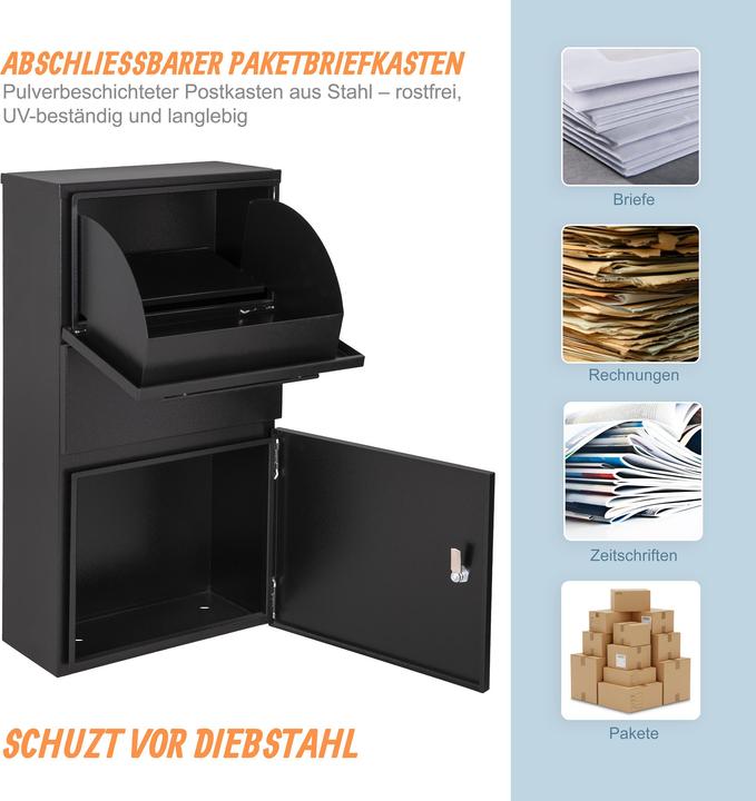 Actual product image Relaxdays parcel box