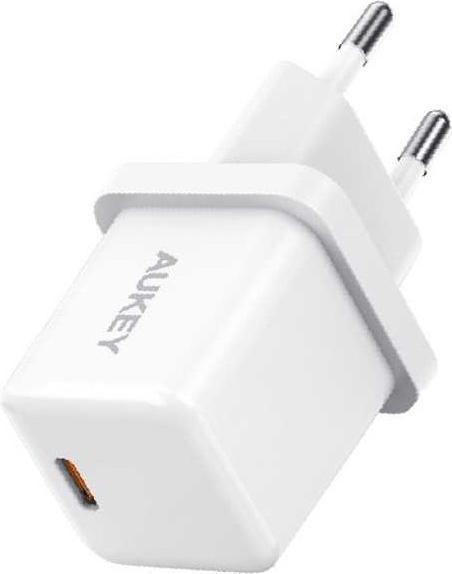 Aukey PA-F5 OEM White Mini ładowarka sieciowa 1xUSB-C 20W PD Power Delivery (20 W, 1 portion)