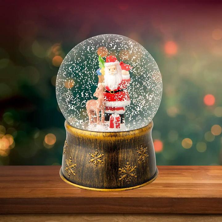 Actual product image Lumineo Father Christmas Snowball Colourful