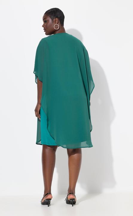 Actual product image Ulla Popken Chiffon Cape Dress (56)