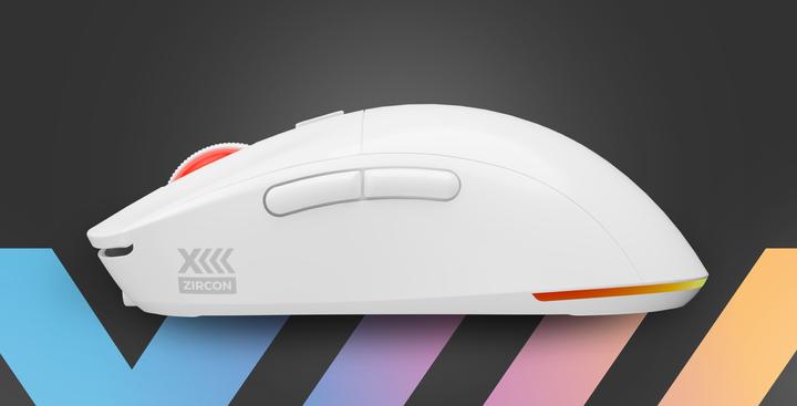 Actual product image Genesis Mysz Mysz Dla Graczy Zircon Xiii Custom Bezprzewodowa 26000dpi Biała Gamingowa (Wireless)