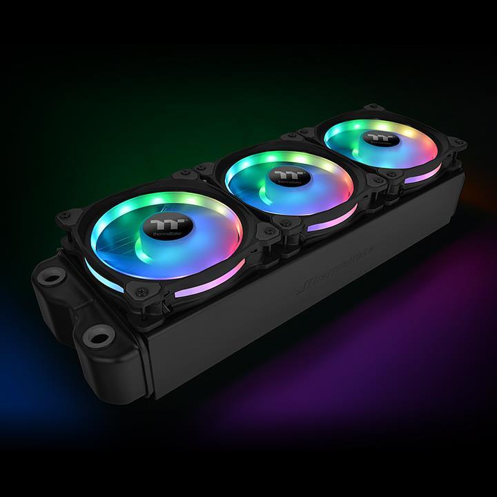 Produktbild Thermaltake Riing Duo 12 RGB LED-Lüfter - 120mm 3er Set (120 mm, 3 x)