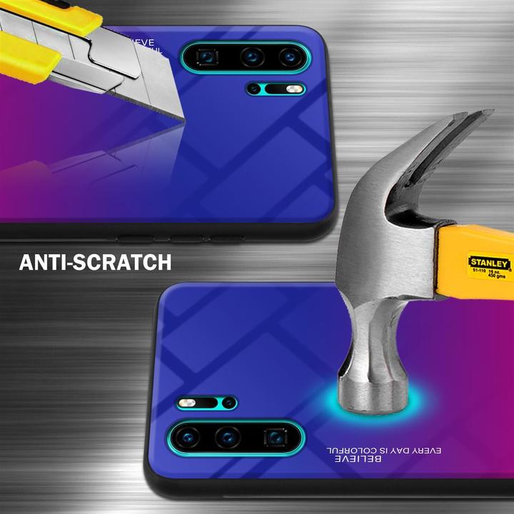Actual product image Cadorabo TPU 2 colors glass cover (Huawei P30 Pro)