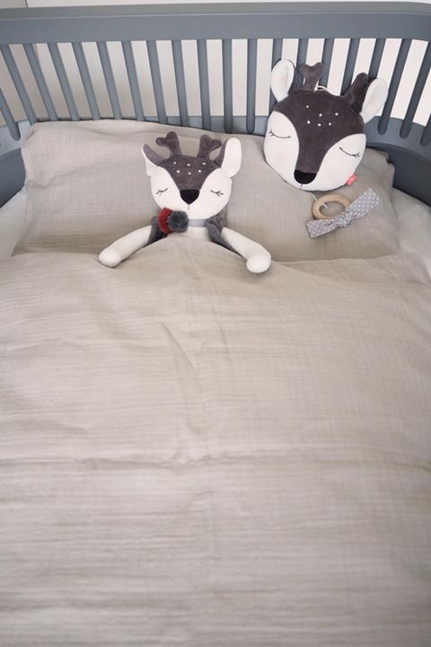 Immagine prodotto Kikadu Biancheria da letto Muslin grigio argento (GOTS)