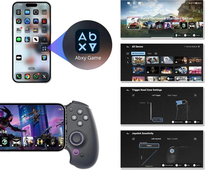 Actual product image Abxylute S9 Black - Mobile Gaming Controller (Android, iOS)