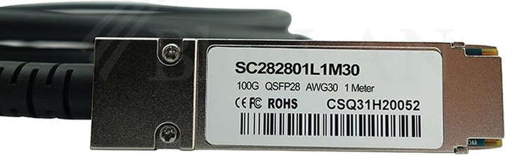 Produktbild CBO Intel QSFP28-DAC-2M kompatibles BlueLAN DAC QSFP28 SC282801L2M30