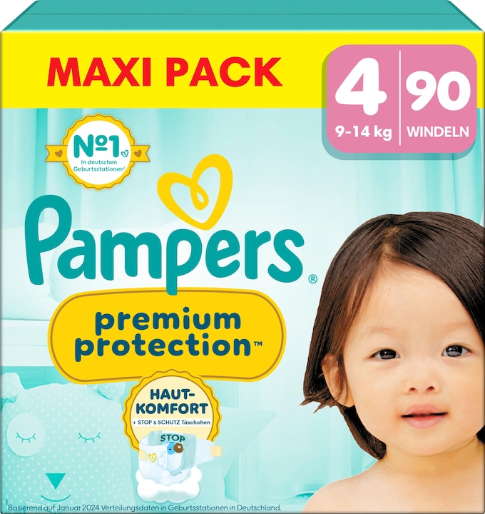 Immagine prodotto Pampers Premium Protection Pants (Dimensione 4, Box mezzo mese, 90 Pezzo/i)