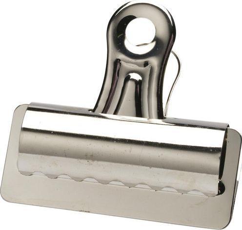 Actual product image Office Depot File clips 75 mm 20 mm silver metal (12 x)