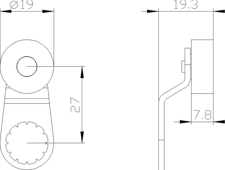 Produktbild Siemens Drehhebel Metall mit Stahlrolle
