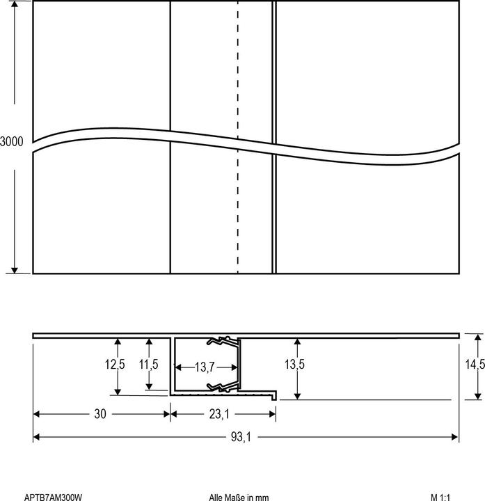 Produktbild EVN Trockenbauprofil (3000 mm, 93.10 mm, 14.50 mm)
