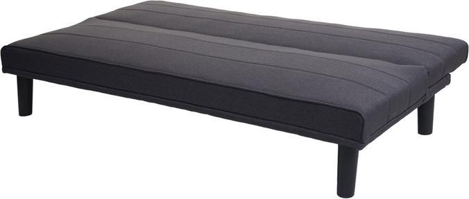 Produktbild Swisshandel24 Schlafsofa, Couch Klappsofa Gästebett Bettsofa, Schlaffunktion Stoff/Textil anthrazit-grau (Bettsofa)