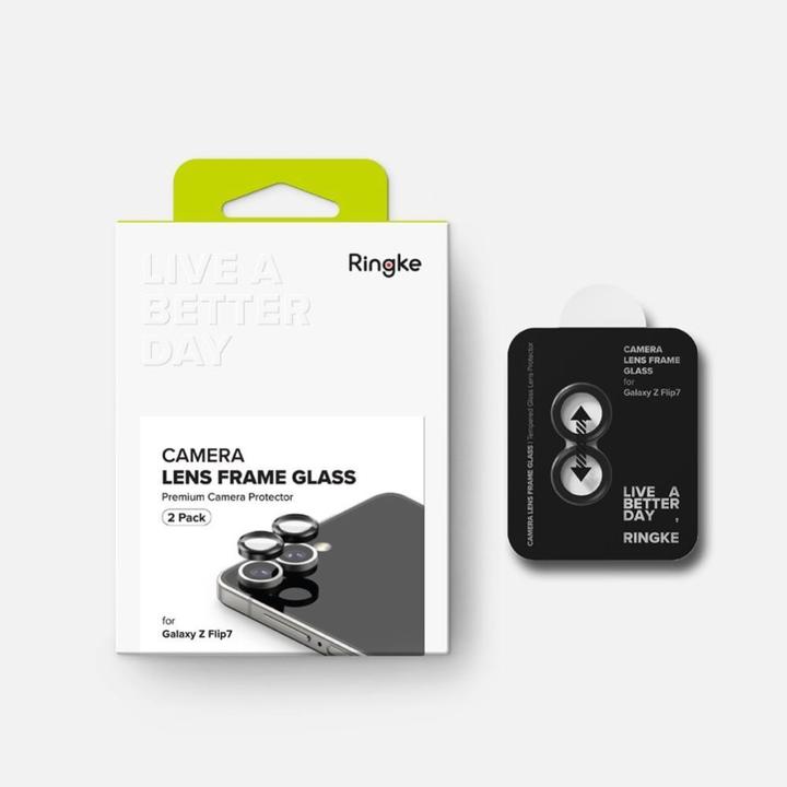 Actual product image Ringke Kamerarahmenschutz 2er-Pack für Samsung Galaxy Z Flip 7 - Schwarz (2 pcs., Samsung Galaxy Z Flip7)
