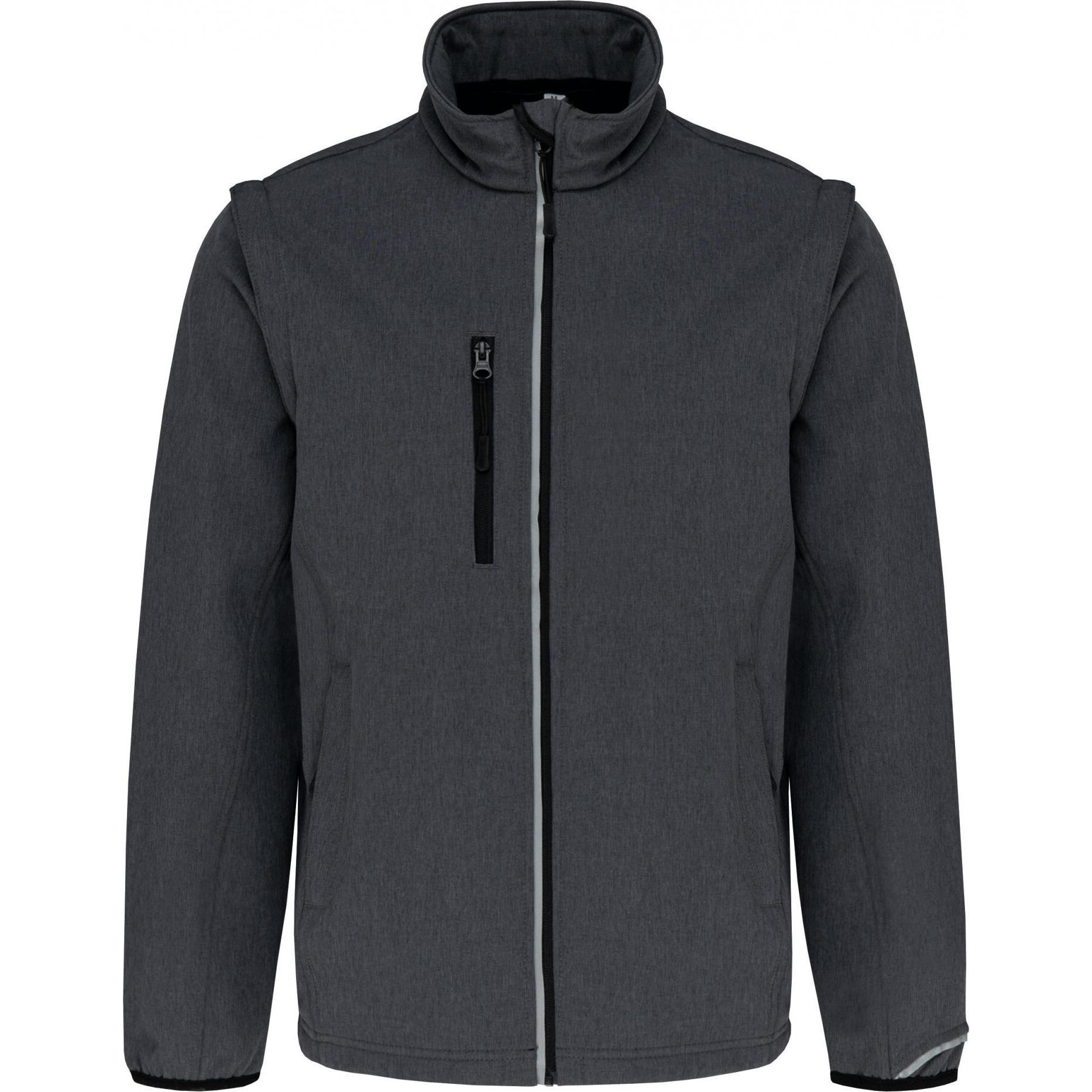 Proact, Jacke, Regenjacke mit abnehmbaren Ärmeln (M), Grau, M
