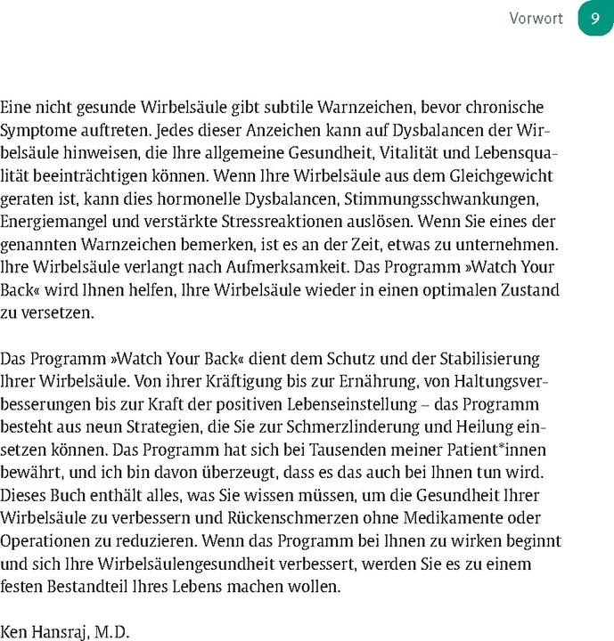 Produktbild 9 erfolgreiche Strategien gegen Rückenschmerzen (Deutsch, Ken Hansraj, 2024)
